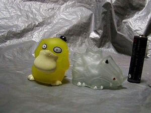 ポケットモンスター ④ バンダイ　おまけ　食玩　キッズ　ソフビ指人形　クリアー色　セット