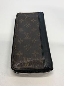 LOUIS VUITTON ルイヴィトン モノグラム マカサー ラウンドファスナー　ヴェルディカル　長財布