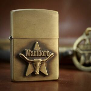 【 特別出品 】1円スタート 完全未使用 1994年 Marlboro LongHornStar Zippo マールボロ ロングホーンスタージッポー