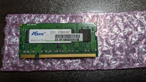 メモリDDR2 SO-DIMM 512MB ノートパソコン用 ASint