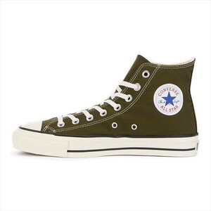 【新品】converse ALL STAR J HI CANVAS / コンバース オールスター J ハイ キャンバス / Khaki / 24.5cm【セール】箱付 日本製