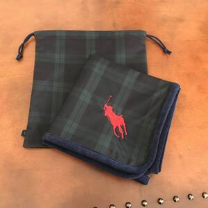 ★ RALPH LAUREN　ラルフローレン　チェック柄 ホース刺繍 ビッグポニー 希少 レア 保存袋付 ★