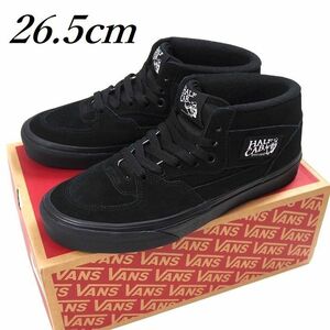 R543 新品 VANS バンズ HALF CAB ハーフキャブ スウェード スニーカー USA企画 ブラック 26.5cm