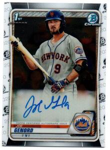 【JOE GENORD(New York Mets)】2020 BOWMAN Chrome Prospect Autographs