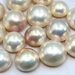 1円〜!!テリ抜群!!☆マベパールおまとめ150ct☆j 約30g ルース 裸石 宝石 pearl パール 半円真珠 ジュエリー jewelry w4め26