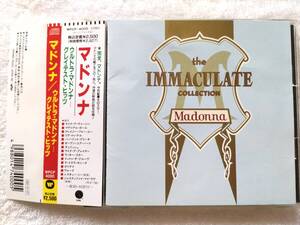 国内盤帯付 / Madonna / The Immaculate Collection / WPCP-4000, Repress / 1990 / 新曲2曲含む17曲収録ベスト盤 / マドンナ