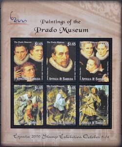 「BRA106」アンチグアバーブーダ島切手　2000年　絵画（プラド美術館）