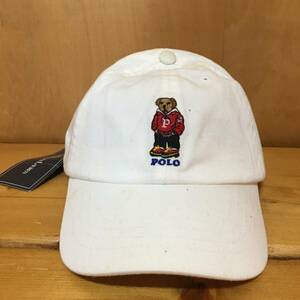 新品 POLO RALPH LAUREN POLO BEAR ポロベア コットン チノ ベースボール キャップ ポロラルフローレン 劣化あり