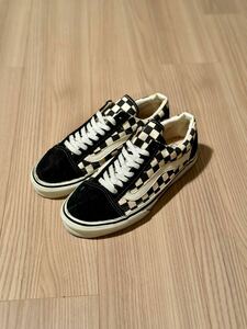 90’s VANS USA製 未使用 ビンテージ US8 US8.5 激レア OLD SCHOOL チェッカー バンズ オールドスクール 26cm 26.5cm 90年代