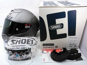 【送料無料】使用回数少 美品 2020年製 SHOEI ショウエイ X-Fourteen X-14 マットディープグレー XLサイズ スモークシールド＆元箱付き