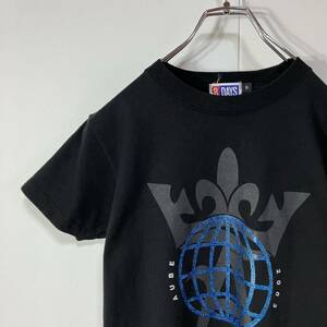 THE ALFEE ジ アルフィー 2003 aube My Generation プリント デザイン 半袖 クルーネック 天竺 バンド ライブ Tシャツ 古着 ブラック S