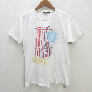 a■ユナイテッドアローズ/UNITED ARROWS Rhythm of Life イラストプリントTシャツ【M】白/MENS/131【中古】