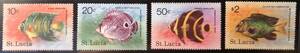 セントルシア 魚(4種) MNH