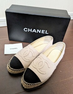 送料無料☆CHANEL エスパドリーユ35☆