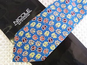 ♪33942D♪状態並品【葉っぱ 樹木 デザイン 柄】ニコル【NICOLE】ネクタイ