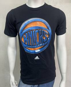 adidas メンズ 半袖Tシャツ NBA NEW YORK KNICKS ブラック S