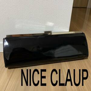 NICE CLAUP ナイスクラップ　黒　クラッチバッグ