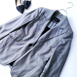 ZARA WOMAN ザラ ウール＆シルクブレンド♪レディース テーラードジャケット サイズ40 チェック柄 241030tl22【4点同梱で送料無料】