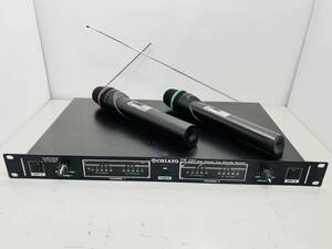 送信距離 約100m CHIAYO VHF ワイヤレスマイク ホンレシーバー 主機 DR-220 マイク ワイヤレス レシーバー ツインマイク 2本 