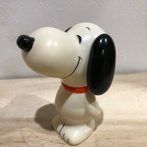 【裏ブタなし】　スヌーピー　ソフビ　日本製　貯金箱　Snoopy　ピーナッツ　雑貨　置物　インテリア ファンシー　管理番号240828