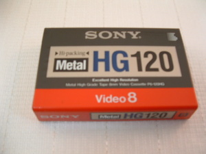 8ミリビデオ　カセット　Metal HG-120　ソニー