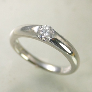 婚約指輪 安い プラチナ ダイヤモンド リング 0.4カラット 鑑定書付 0.405ct Dカラー IFクラス EXカット H&C CGL