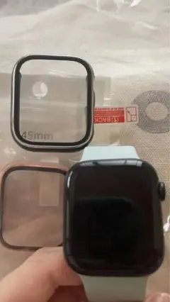 Apple Watch 8 (GPS モデル)-45mmミッドナイトケース付き