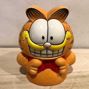 ガーフィールド　貯金箱　陶器　Garfield　昭和レトロ　置物　猫　ネコ　インテリア　オブジェ garfield Piggy bank 管理番号001・４