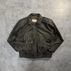 80s type A-2 real leather bomber jacket