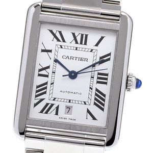 カルティエ CARTIER W5200028 タンクソロ XL デイト 自動巻き メンズ 良品 _837239