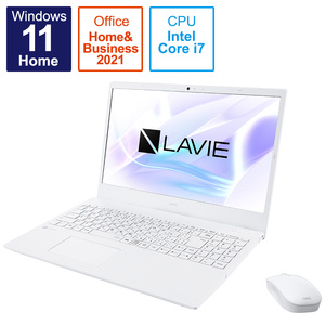 NEC LAVIE N1570/EAW PC-N1570EAW Core i7 1165G7 2.8GHz 4コア/8GB/SSD256GB/DVDマルチ/FHD/Win11/OfficeHB2021dj/未使用/メーカー保証1年