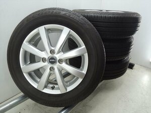 美品 バリ山 185/65R15 ブリヂストン ECOPIA EP150 エコピア 15×5.5J 4H100 +45 2021年 4本 デミオ等夏タイヤ 手渡し可!個人宅着払い!C385