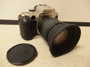 0940346w【CANON EOS 55 一眼レフ フィルムカメラ】キャノン/イオス/通電未確認/15.5×16×11cm程/ジャンク品