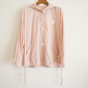 #axc ピンクハウス PINKHOUSE パーカー プルオーバー ピンク 白 ギンガムチェック フード レディース [871080]