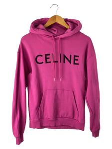 CELINE◆CLASSIC LOGO PULL OVER/パーカー/XS/コットン/PNK/2Y321052H