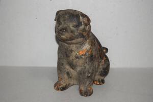 【陶製・子犬　仏教美術　高山寺の子犬の系列　高さ18cm】