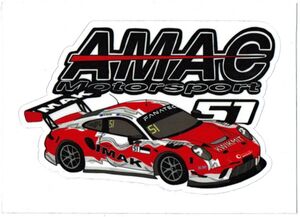 ステッカー　GT World Challenge Asia　2024　AMAC Motorsports IMAK　PORSCHE 911 (991) GT3R GTワールドチャレンジアジア　ポルシェ