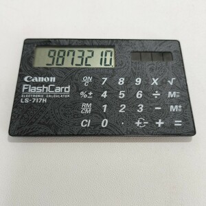 1995年 Canon キャノン カード型電卓 LS-717H ジャンク品 電卓 計算機