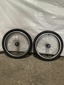 SUN RIMS ZX25 自転車　前後ホイール 20X1.95 前後セットMBS ATB タイヤ 中古 ジャンク