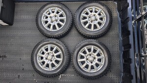 155/70 r13 4本 DUNLOP WINTERMAXX WM01 アルミホイール WEDS 4.00B +45 4穴 PCD100 和歌山