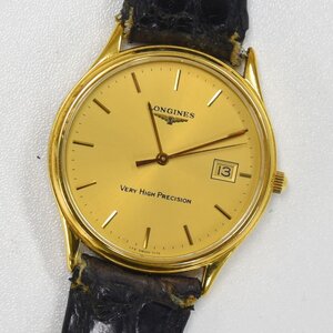 1円 可動品 腕時計 ロンジン LONGINES グランドクラシック 7176 クォーツ メンズ ゴールド 同梱不可