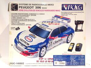 ◆1443◆PEUGEOT 306 MAXI / NIKKO RADIO CONTROL / プジョー306 ニッコー / ラジコン 女の子 男の子 おもちゃ 玩具 ジャンク