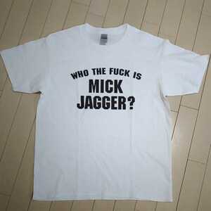 ☆☆　H-6 新品　Tシャツ　キースリチャーズ　ミックジャガーって誰よ？