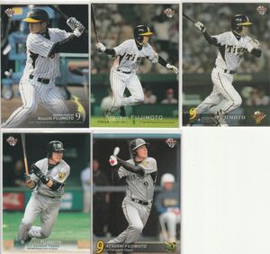 ●2007~09BBM/阪神【藤本　敦士】BASEBALL CARD ５種セット R