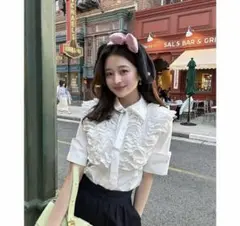 bibiy. ARIEL FRILL BLOUSE