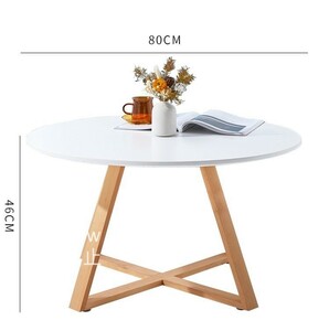 特売 80*80*45cm サイドテーブル コーヒーテーブル 丸型 ブナ コーヒーテーブル 飾り台 リビングルーム インテリア 北欧風