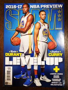 2016 DEC SLAM MAGAZINE #203 KEVIN DURANT STEPHEN CURRY / スラム 雑誌 ステフェン カリー Jordan, Nike, Adidas NBA Basketball Steph