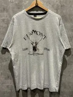 【送料無料】USA古着 ELKMONT 鹿 プリントTシャツ