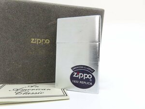 ◆超美品◆Zippo ジッポ◆ORIGINAL REPLICA AMERICAN CLASSIC◆オイル ライター◆シルバー◆火花確認済み◆ケース付き◆喫煙具◆A5298