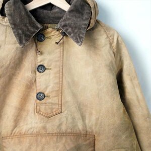 90s ビンテージBarbour バブアー 3ワラント LONGSHOREMAN ロングショアマン スモック アノラック ベージュ M イギリス製